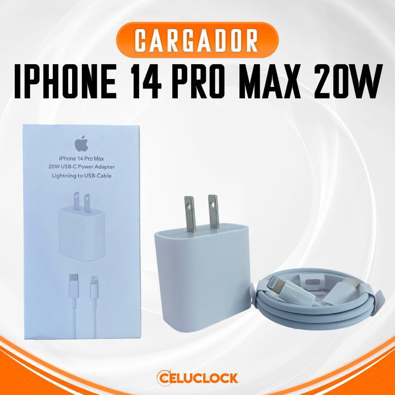 CARGADOR IPHONE 14 PRO MAX 20W