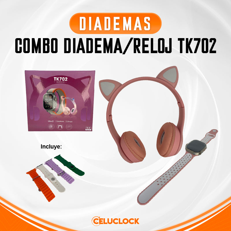 COMBO DIADEMA/RELOJ TK702