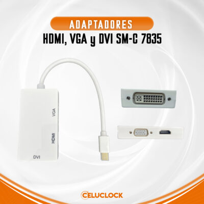 ADAPTADOR HDMI, VGA y DVI SM-C 7835