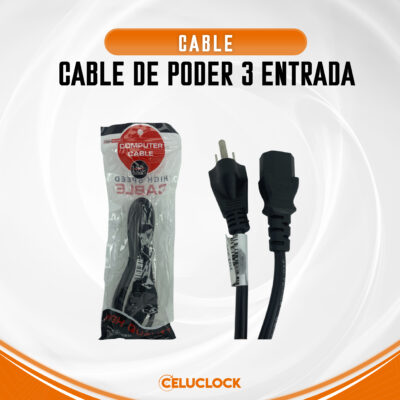 CABLE DE PODER 3 ENTRADA