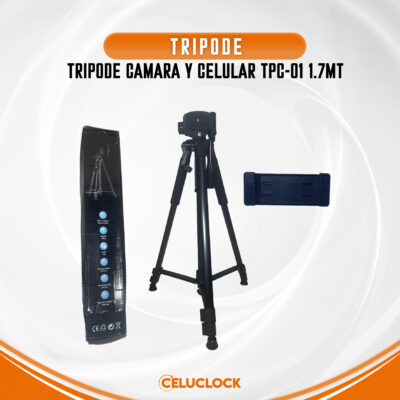TRIPODE CAMARA Y CELULAR TPC-01 1.7MT