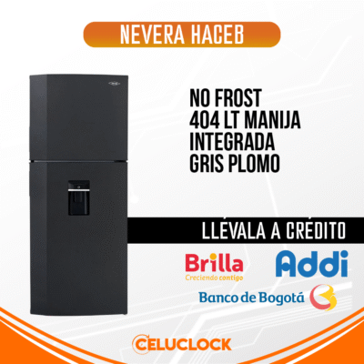 NEVERA HACEB 404 LITROS NO FROST GRIS PLOMO